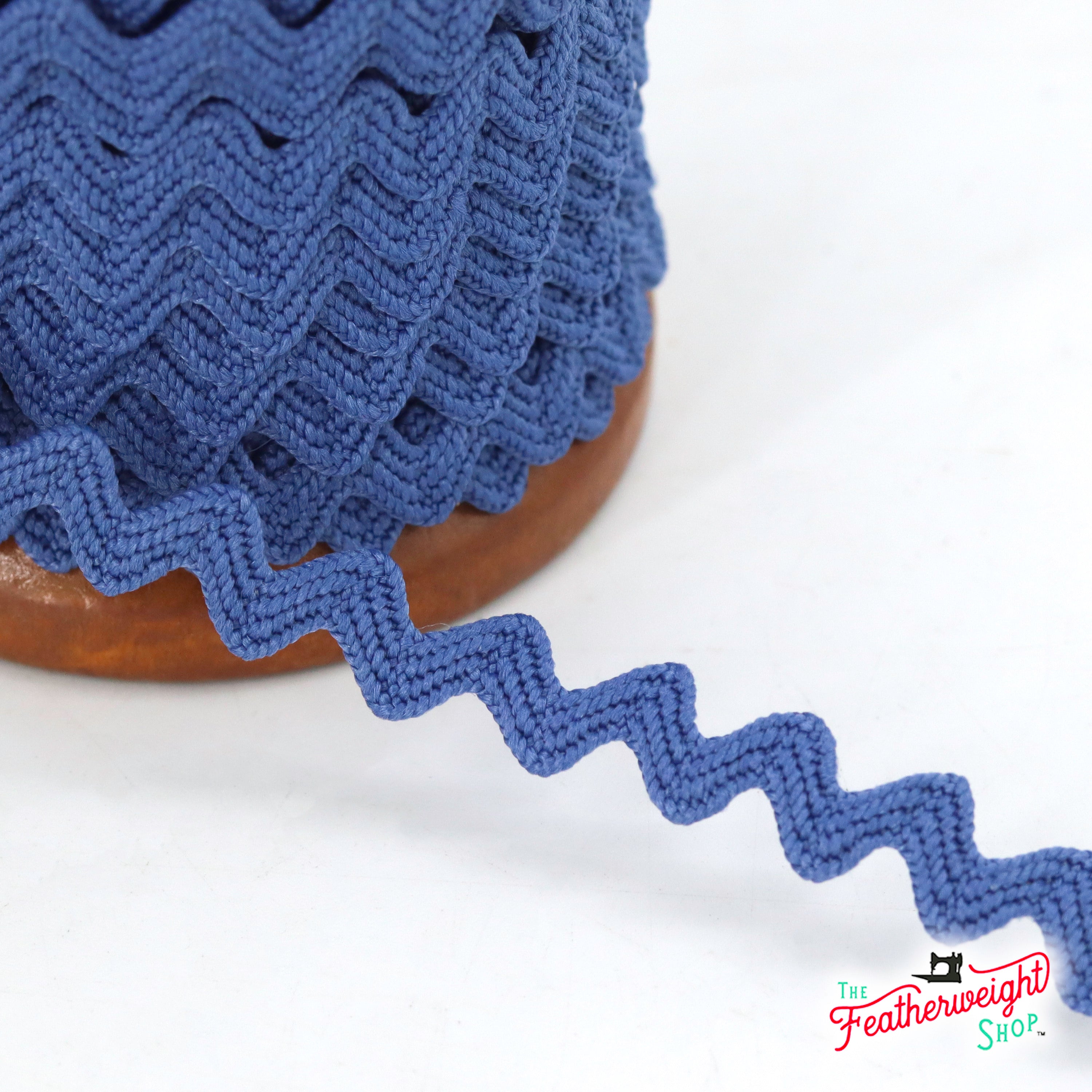 1/4" Inch DENIM VINTAGE TRIM RIC RAC by Lori Holt (by the yard)
