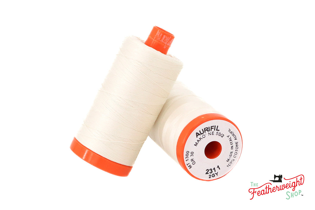 Aurifil Thread Cotton Mako 50wt 1300m Very Dark Grey