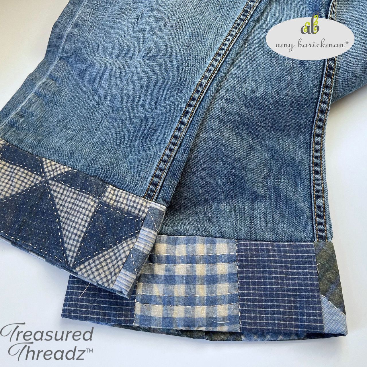 Fabric, Treasured Threadz Quilt Block Panel - Missouri Star Blue