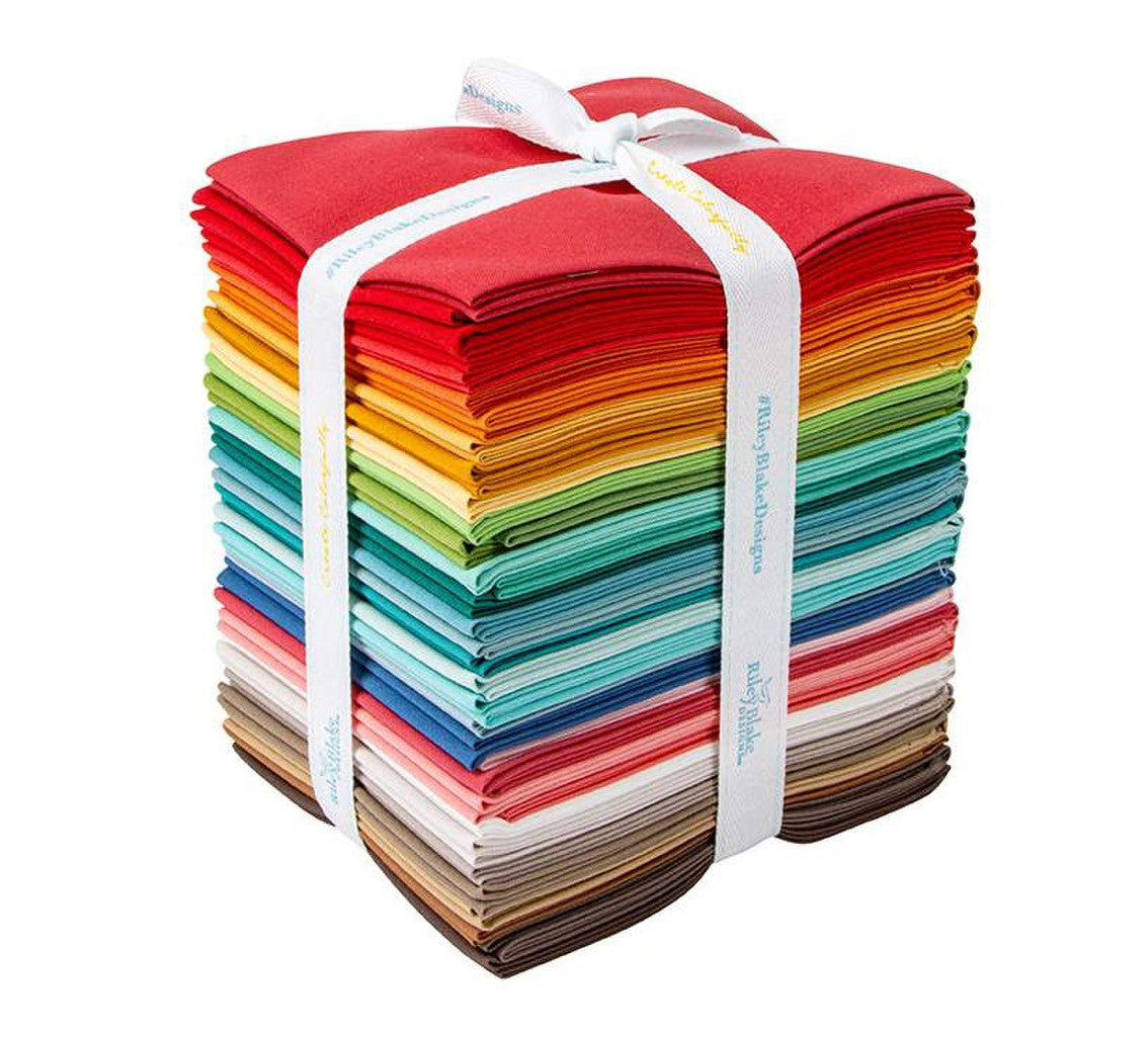 Fabric, Confetti Cotton SOLIDS by Lori Holt - FAT QUARTER BUNDLE