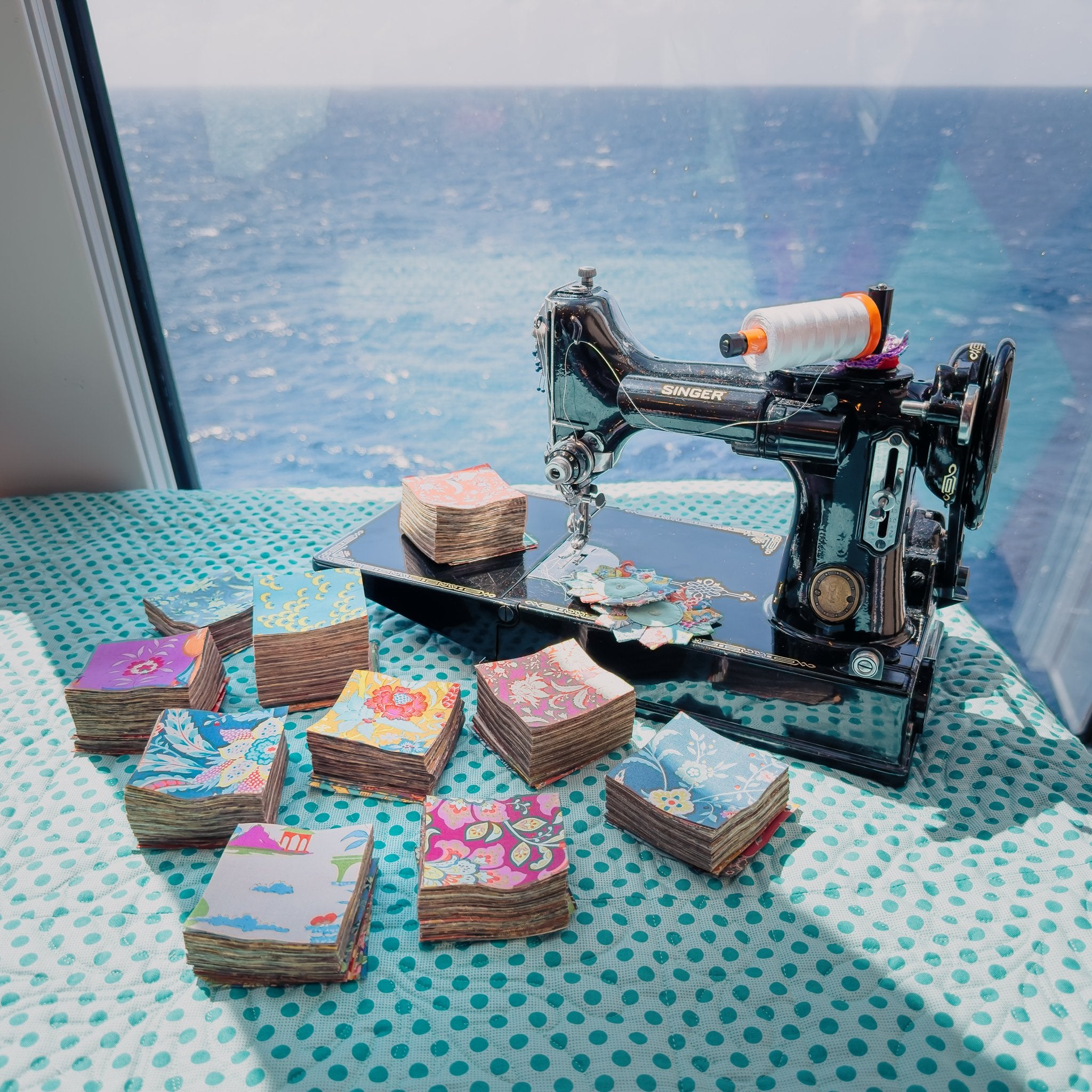 Quilt Kit, Laser Pre-cut - Caribbean Sea