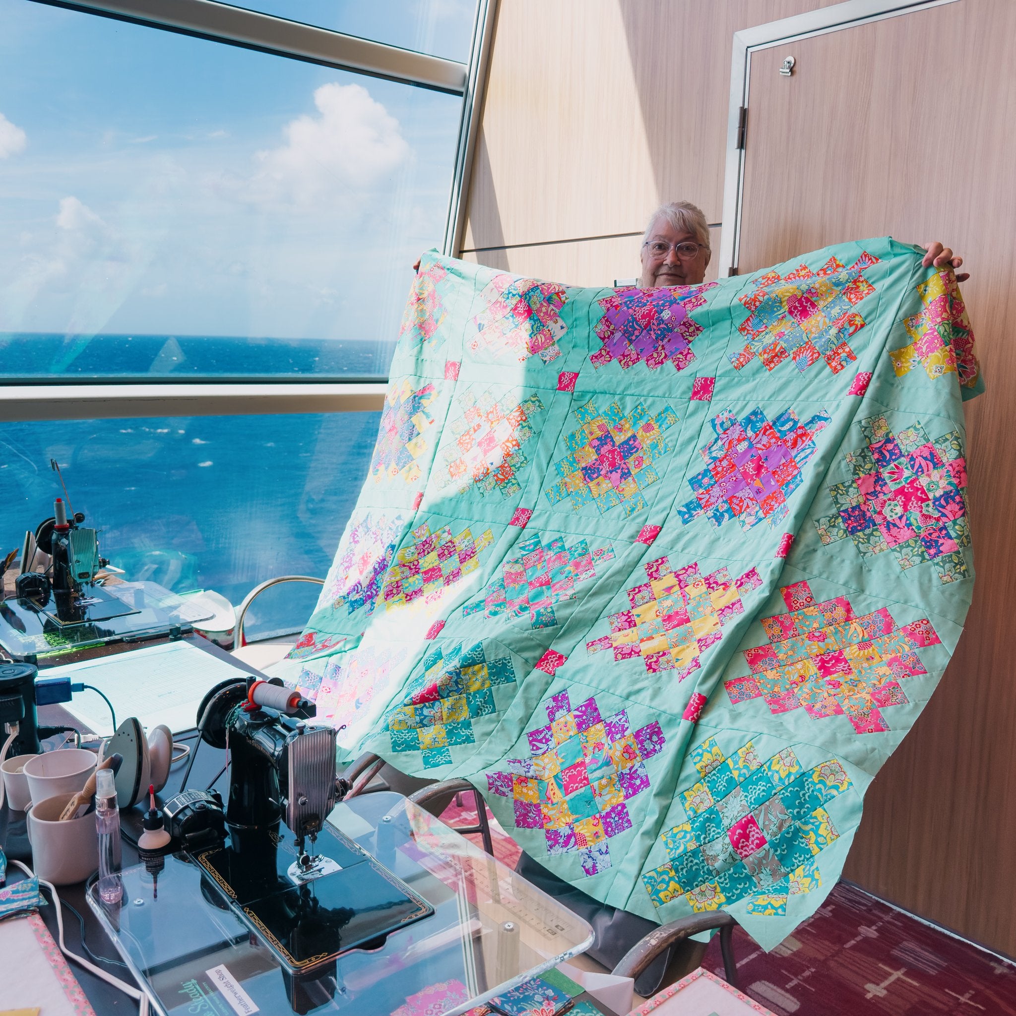 Quilt Kit, Laser Pre-cut - Caribbean Sea