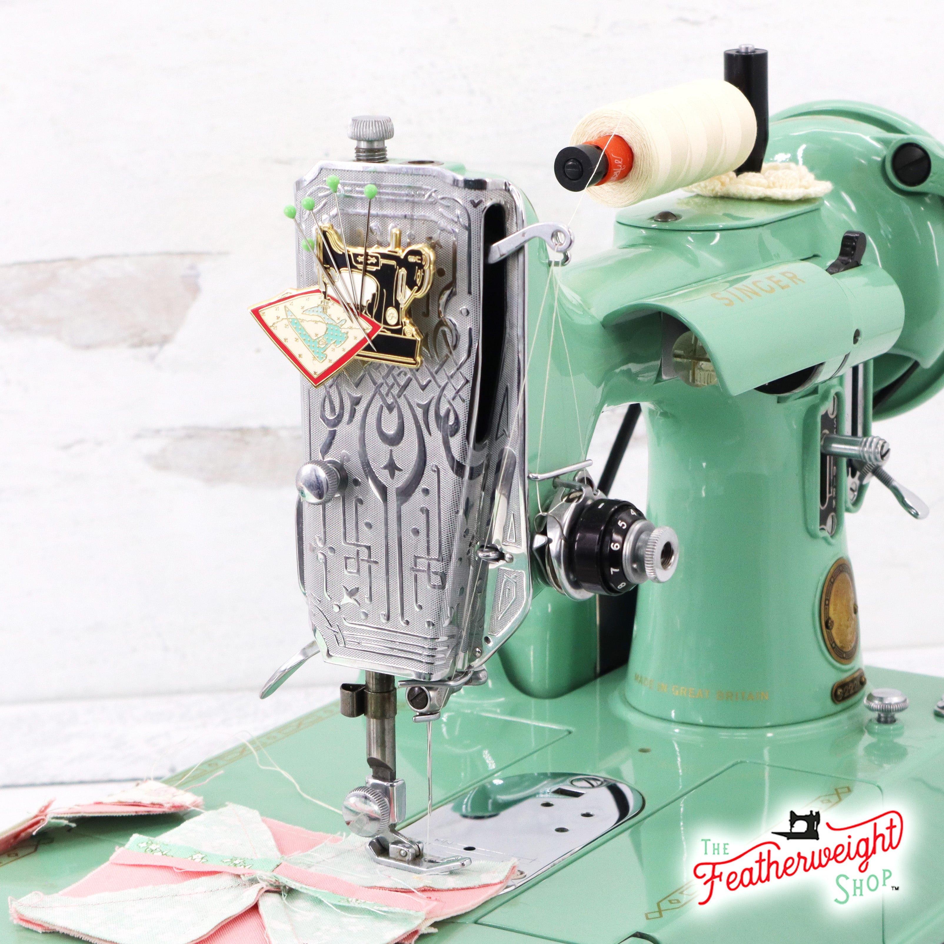 Needle Minder, PIN PAL - Singer Featherweight Quilt