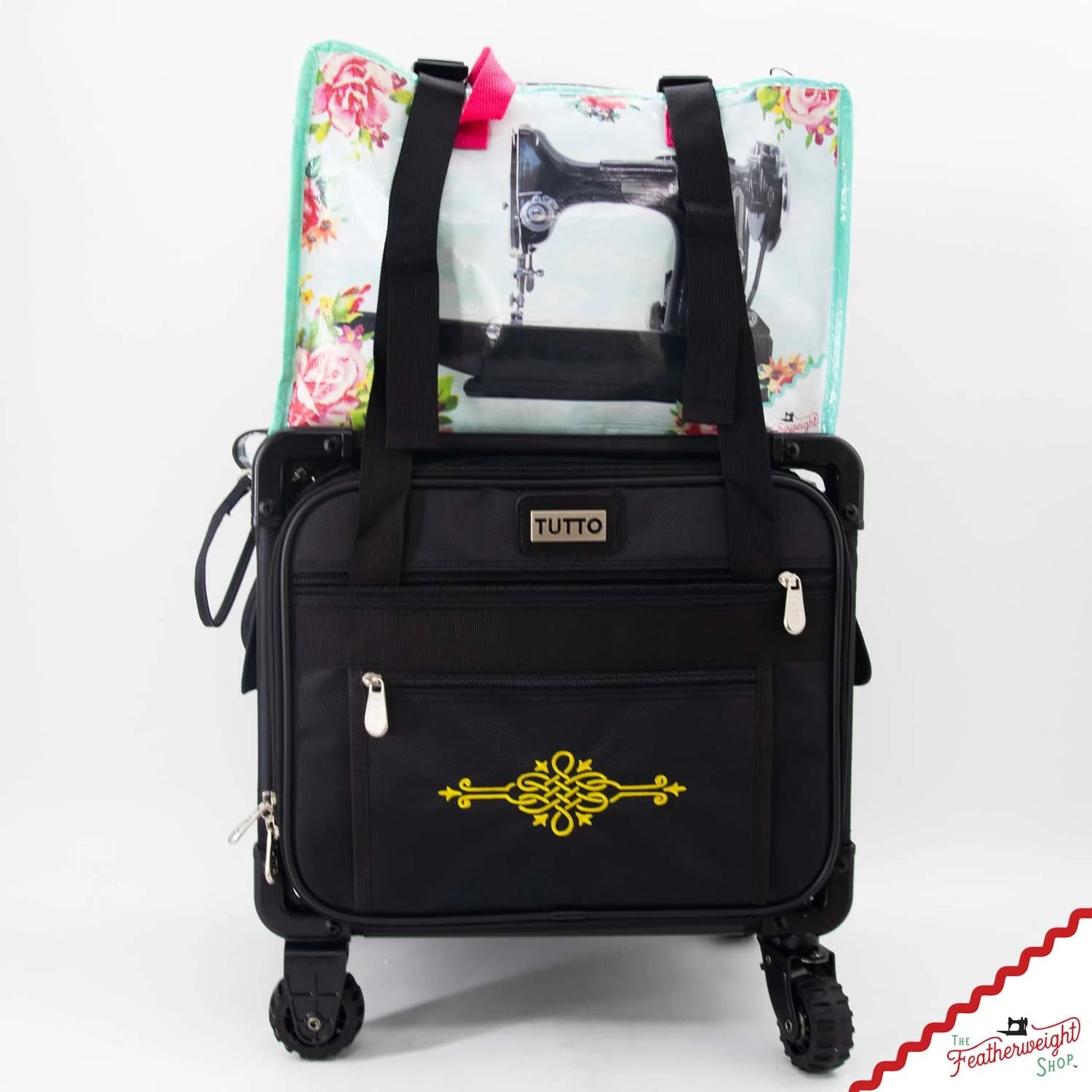 BAG, Featherweight Flyer Rolling Tote by Tutto fits Singer Featherweight 221 & 222