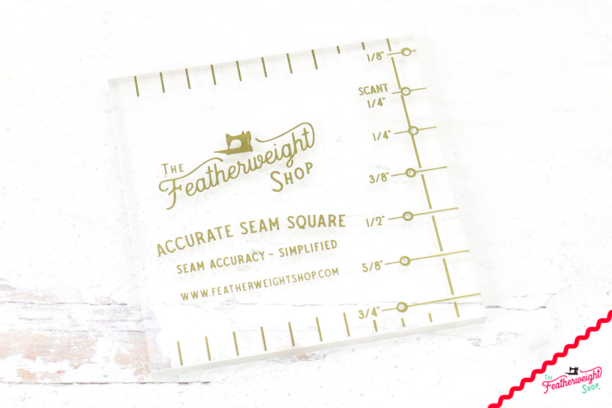 Seam SQUARE, Featherweight Accurate Seam Setting Gauge - CLEAR
