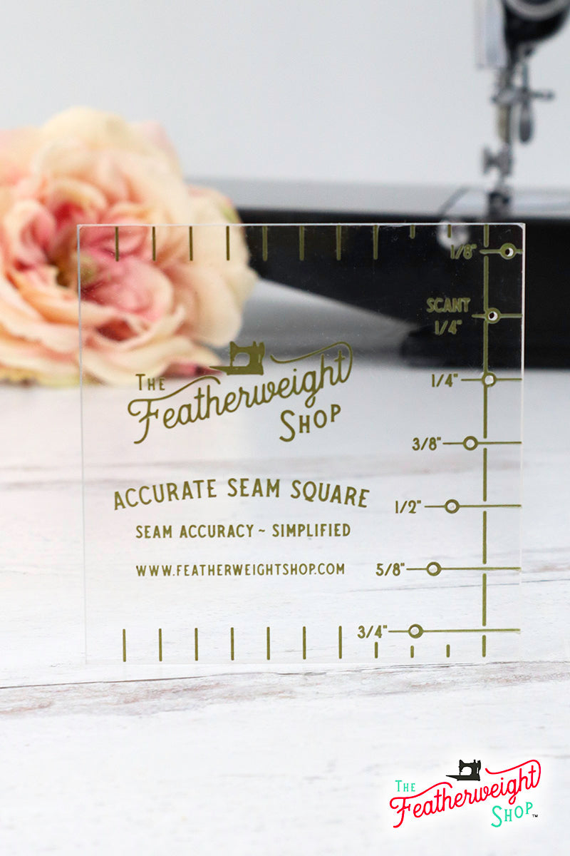 COMPLETE SET: Featherweight Accurate Seam Guide, Square, and Pocket Bag (Clear)