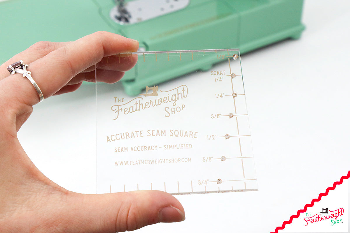 Seam SQUARE, Featherweight Accurate Seam Setting Gauge - CLEAR