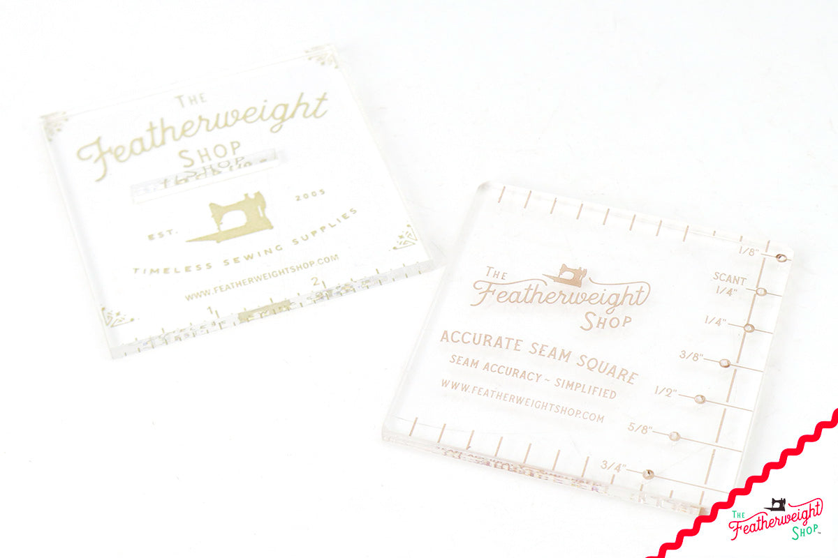 Seam SQUARE, Featherweight Accurate Seam Setting Gauge - CLEAR