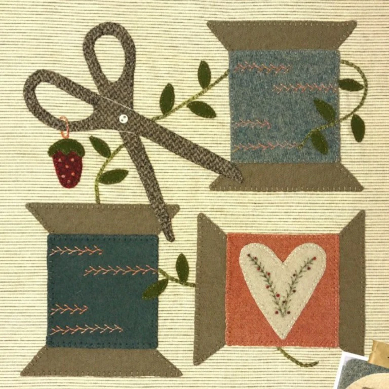 PATTERN, Thimble Blossoms Applique Quilt by Buttermilk Basin