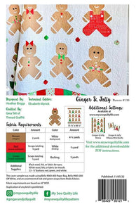 PATTERN, Ginger & Jolly Gingerbread Quilt By My Sew Quilty Life