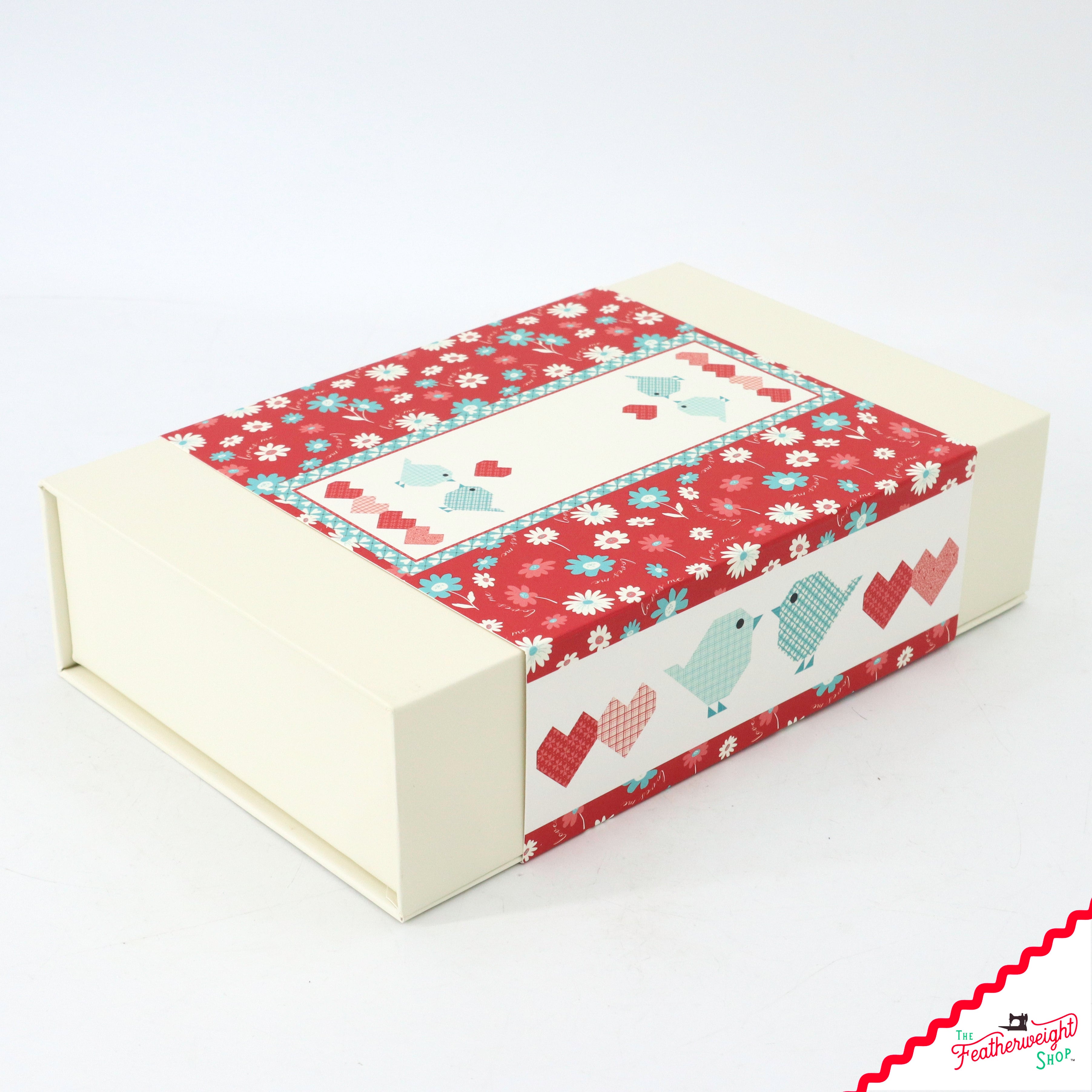 Quilt Kit, Boxed Set - You & Me Bluebird Heart to Heart Runner Kit by Sandy Gervais