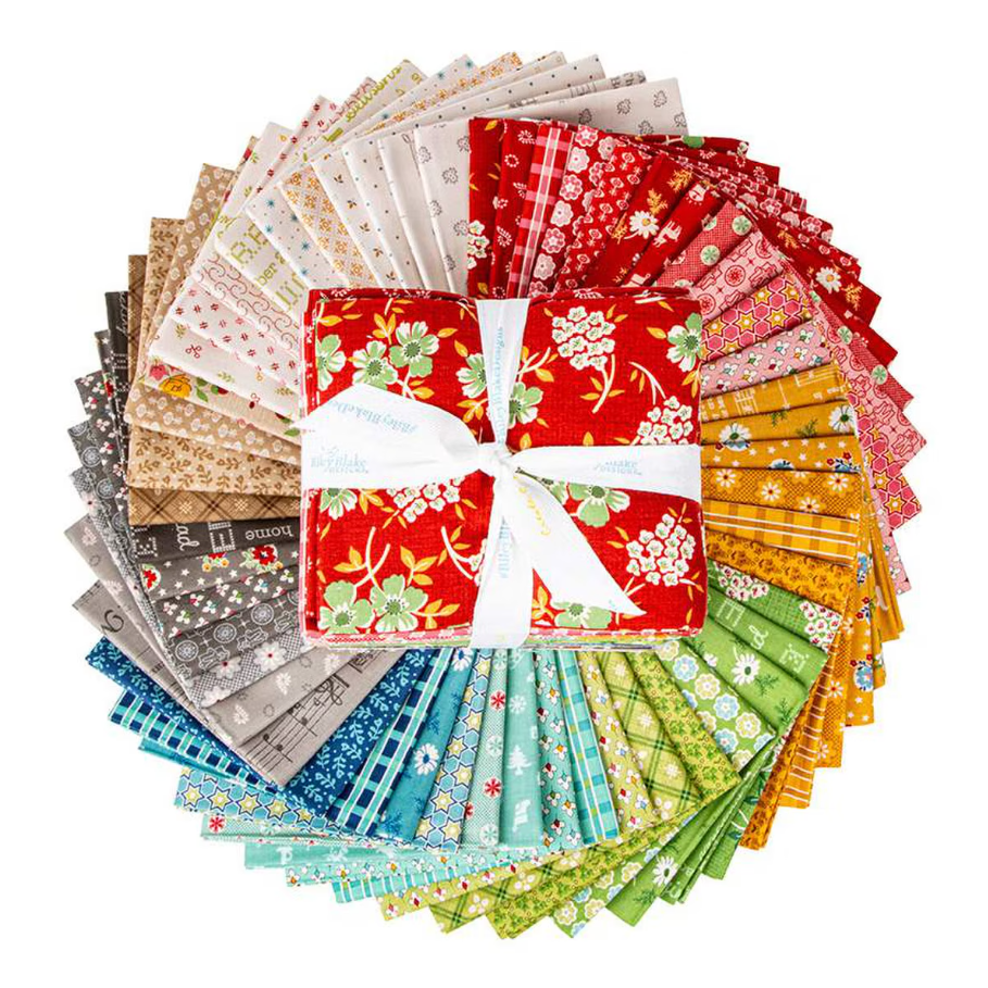 Fabric, Hometown Holiday by Lori Holt - FAT QUARTER BUNDLE
