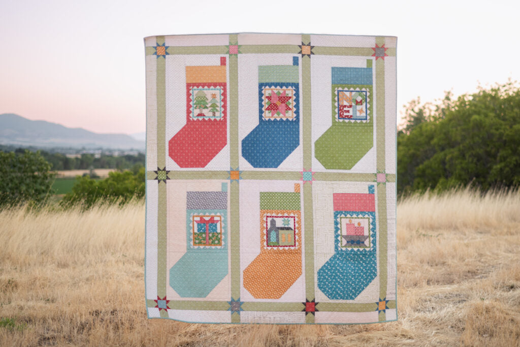 PATTERN, Candles Christmas Stocking Quilt Seeds ~ No. 6 Block by Lori Holt