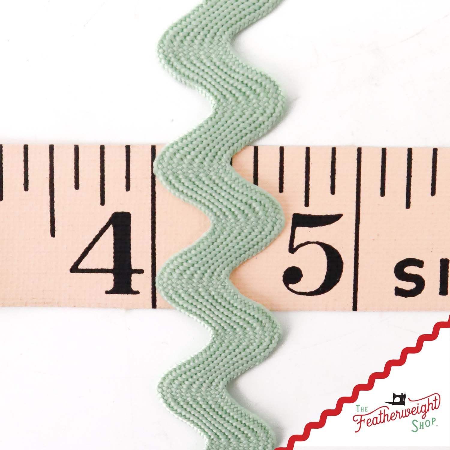 5/8" Inch SAGE Vintage Trim Large RIC RAC by Lori Holt (by the yard)