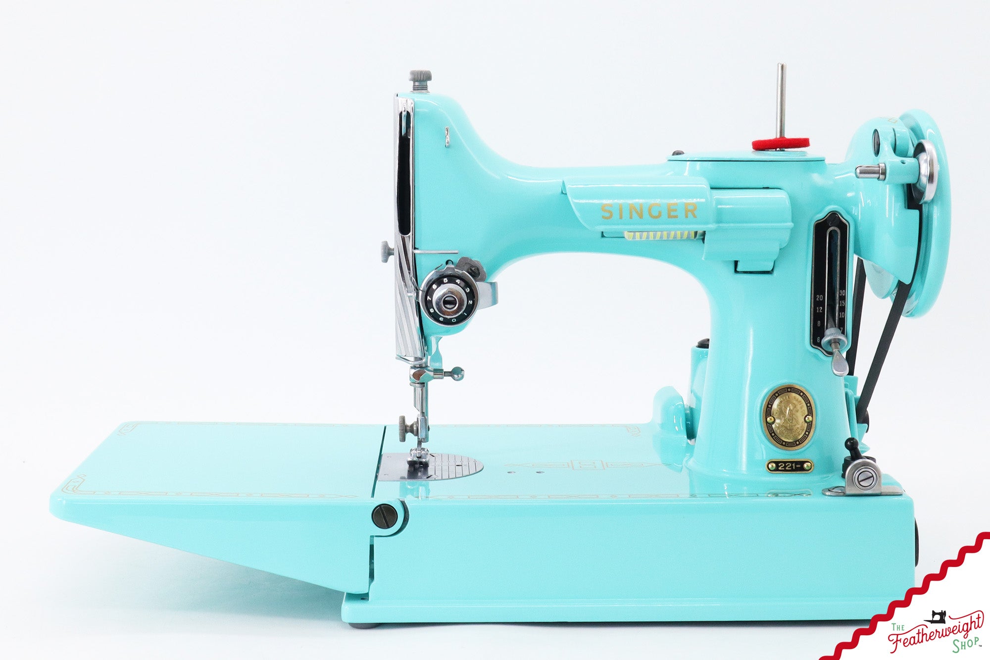 Singer Featherweight 221, AM781*** - Fully Restored in Tiffany Blue