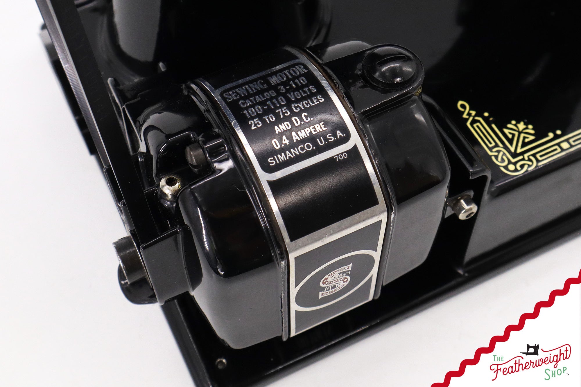 Singer Featherweight Top Decal 221 Sewing Machine, AF3859** - SCARCE