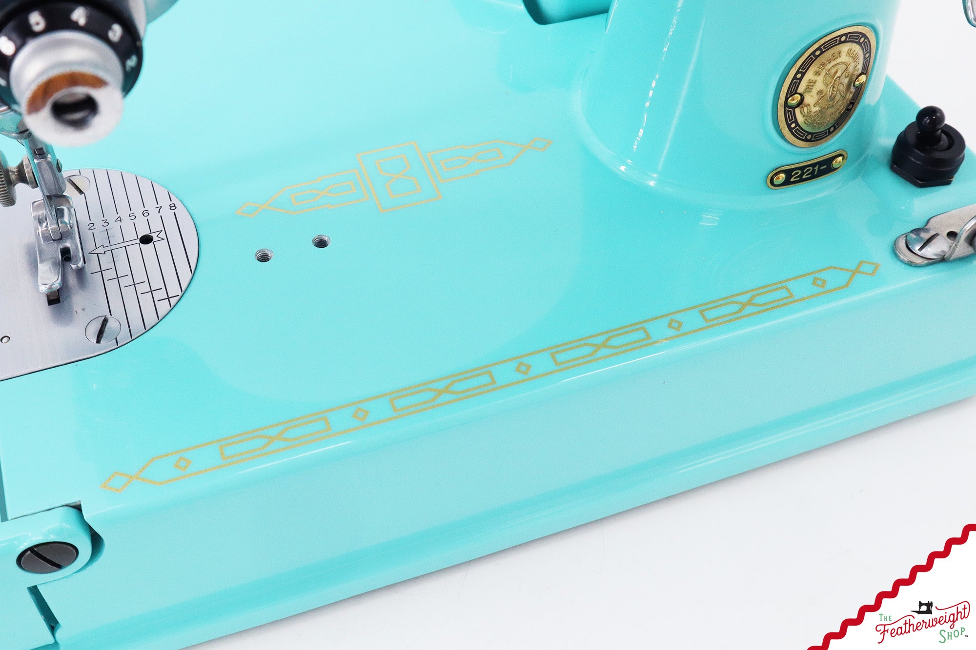 Singer Featherweight 221, AM781*** - Fully Restored in Tiffany Blue