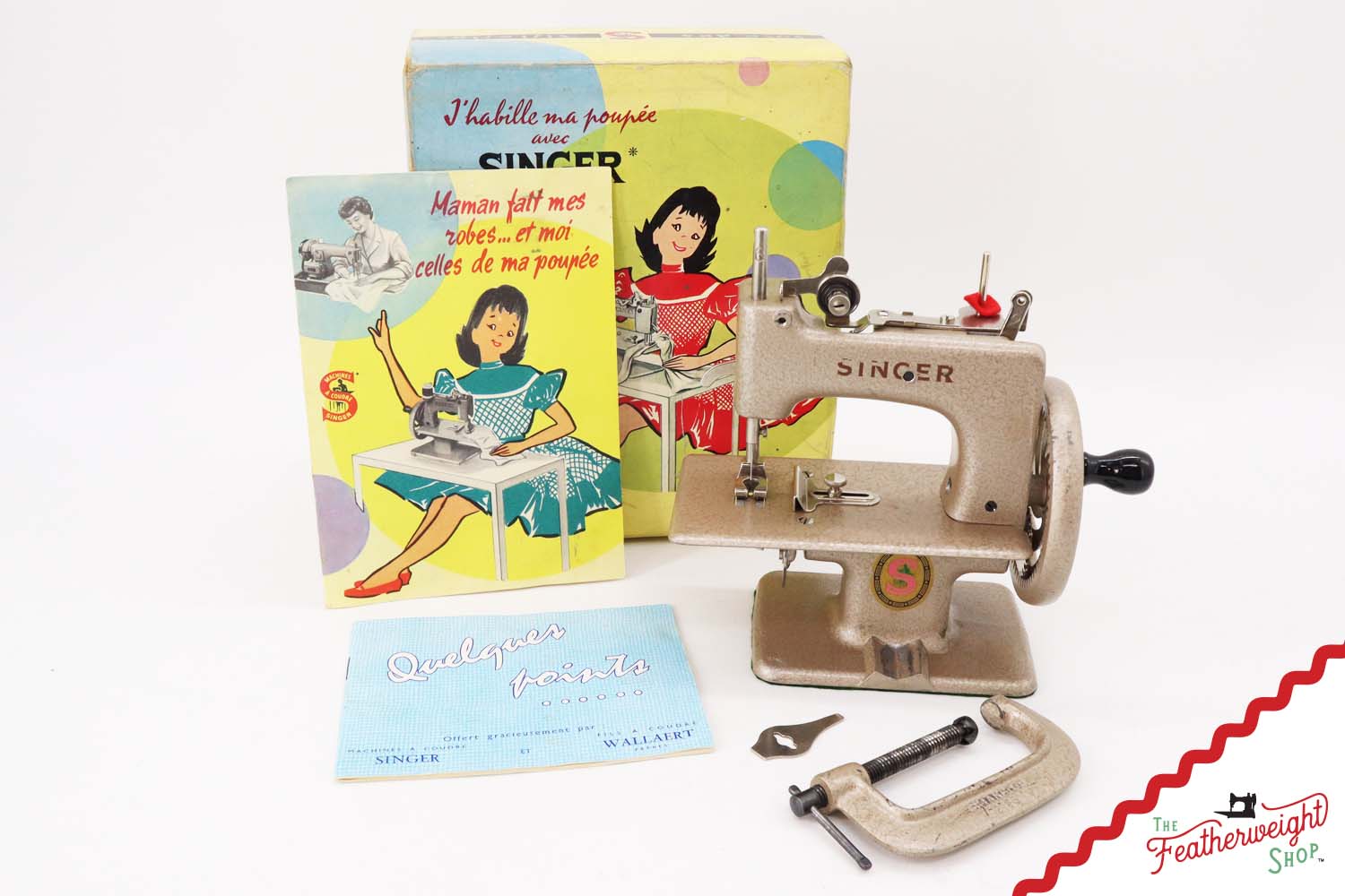 Singer Sewhandy Model 20 - Hammered Wispy Mauve - RARE, Complete Set - Holiday Faire 2025