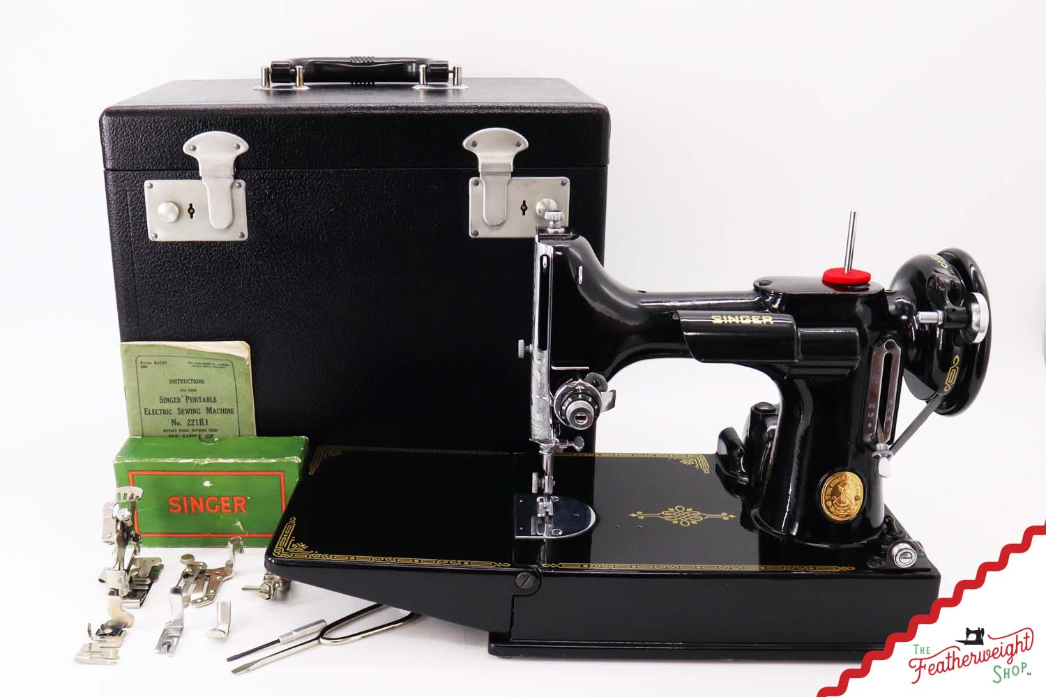 Featherweight 221K Sewing Machine, EF705*** - 1950