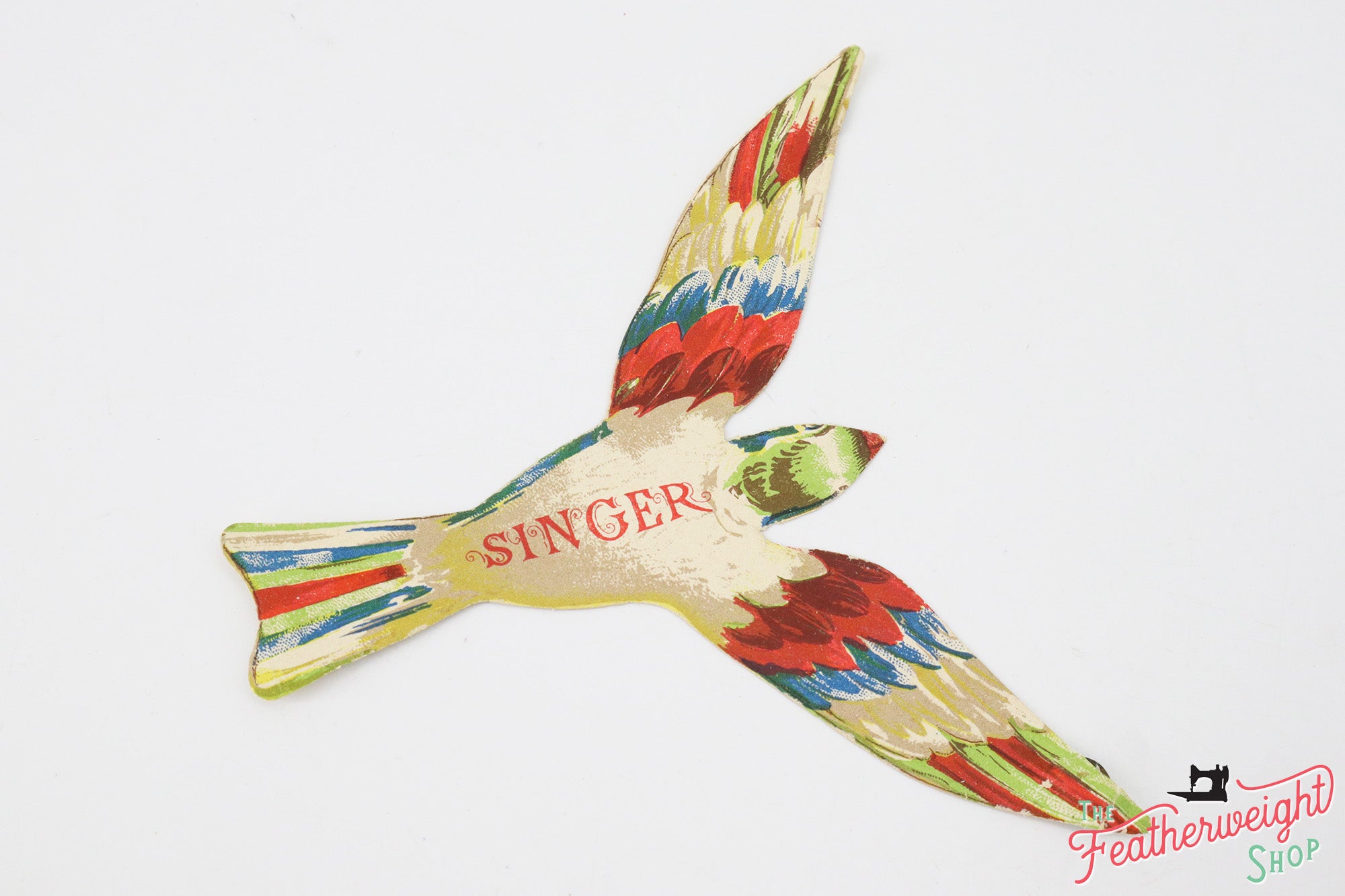 Advertisement, Rare Singer Balance Bird, ITALIAN - (Vintage Original)