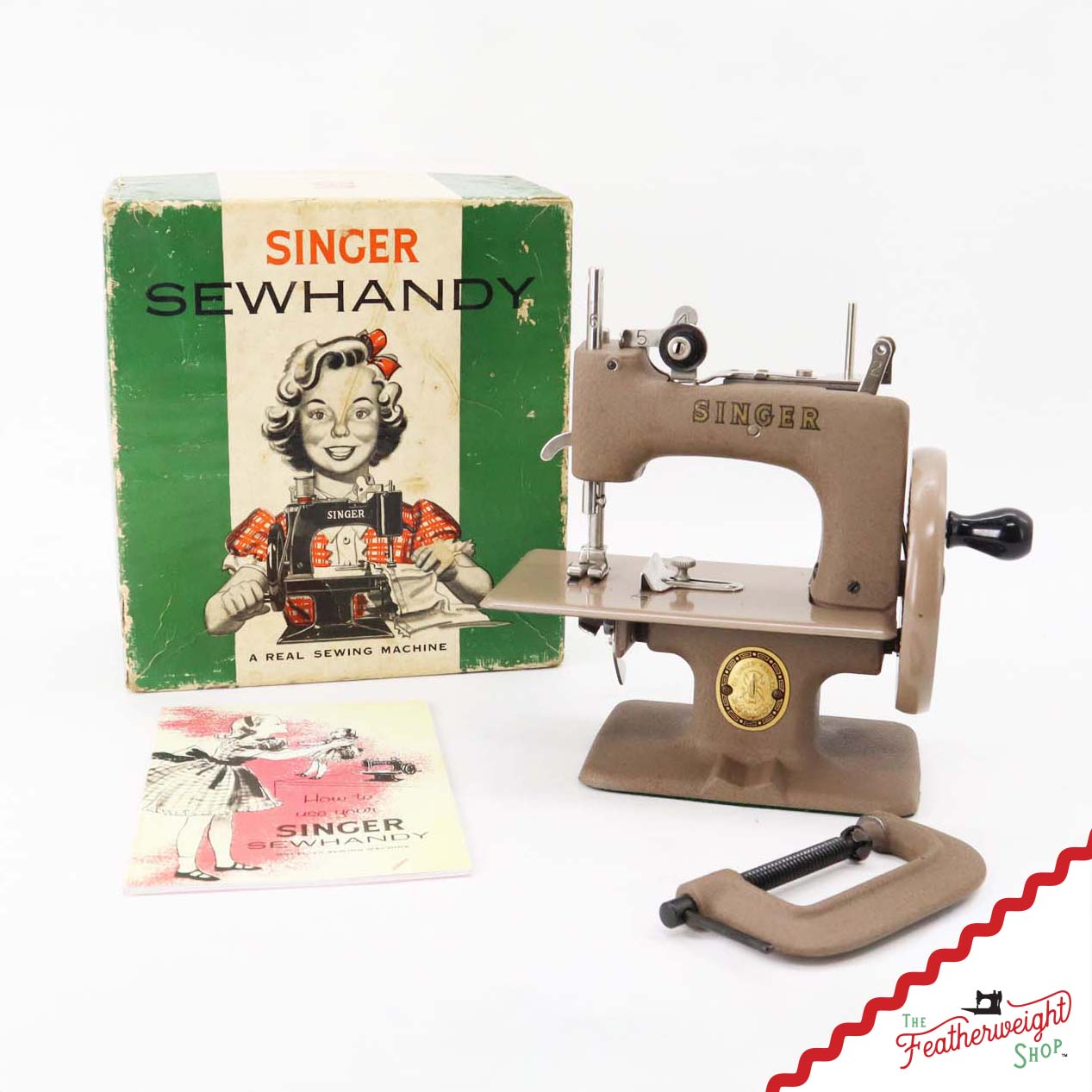 Singer Sewhandy Model 20 - Wrinkle / Warm Taupe, Complete Set! April 2026