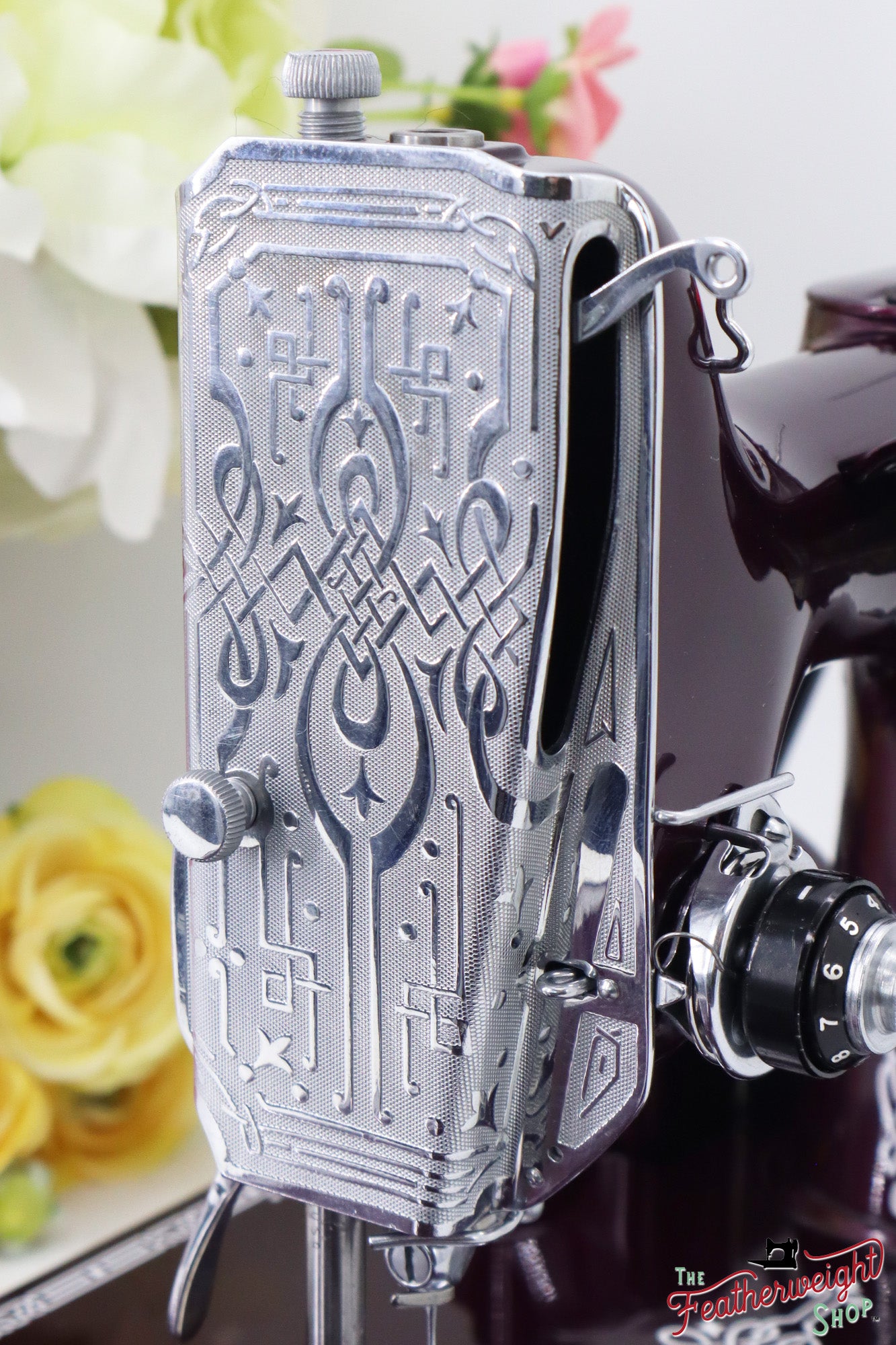 Singer Featherweight 221, AF867*** - Fully Restored in Star Garnet