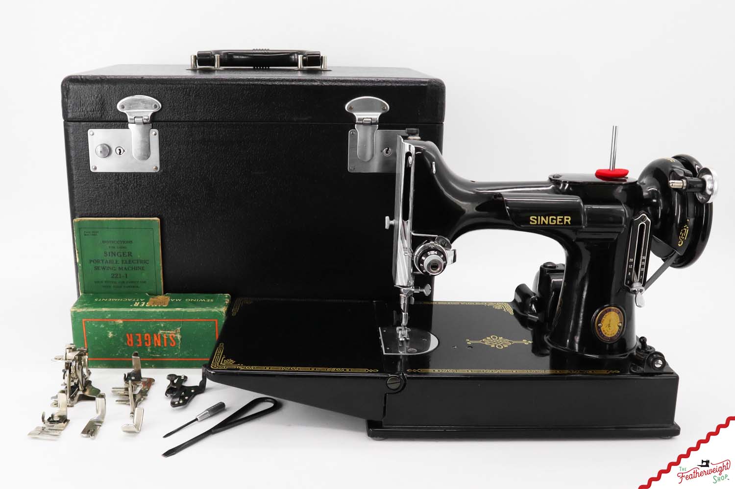 Singer Featherweight 221 Sewing Machine, Centennial: AK616***