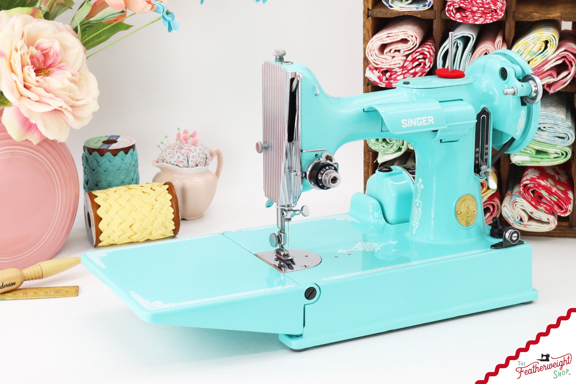 Singer Featherweight 221 AJ108*** - Fully Restored in Tiffany Blue