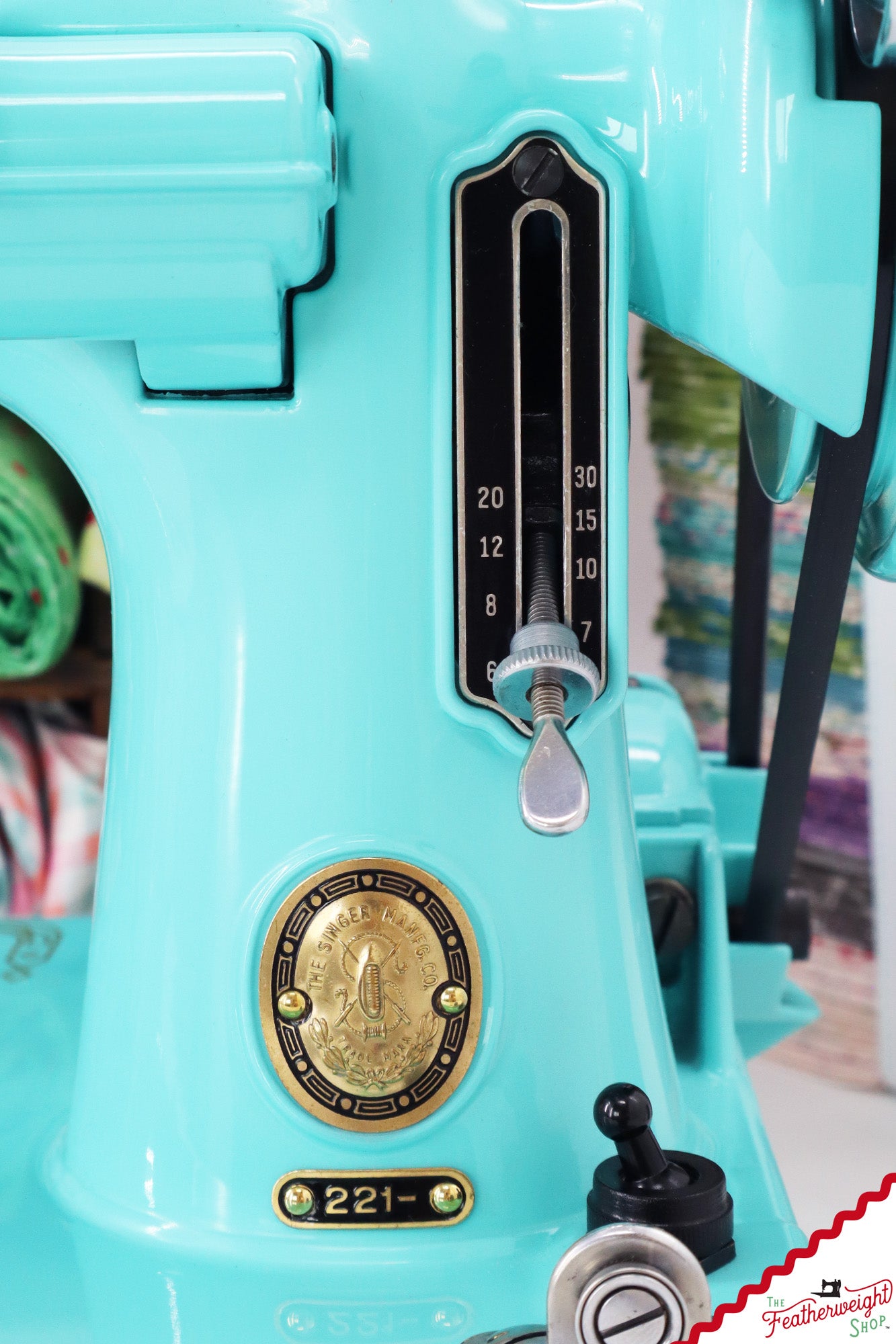 Singer Featherweight 221, AM781*** - Fully Restored in Tiffany Blue