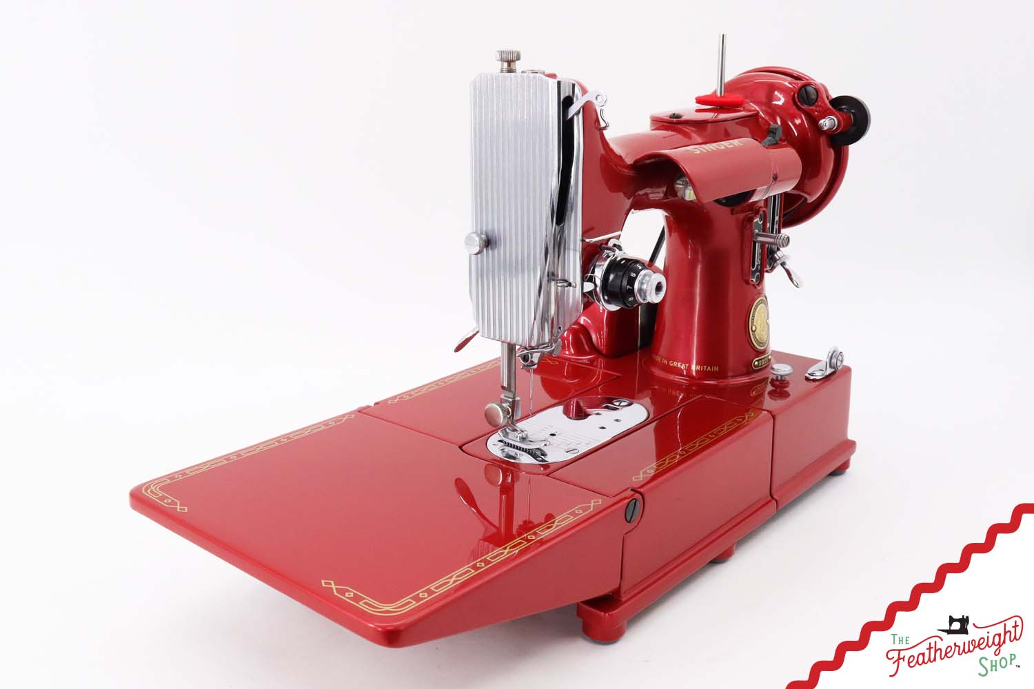 Singer Featherweight 222K - EP1310** - Fully Restored in Candy Apple Red