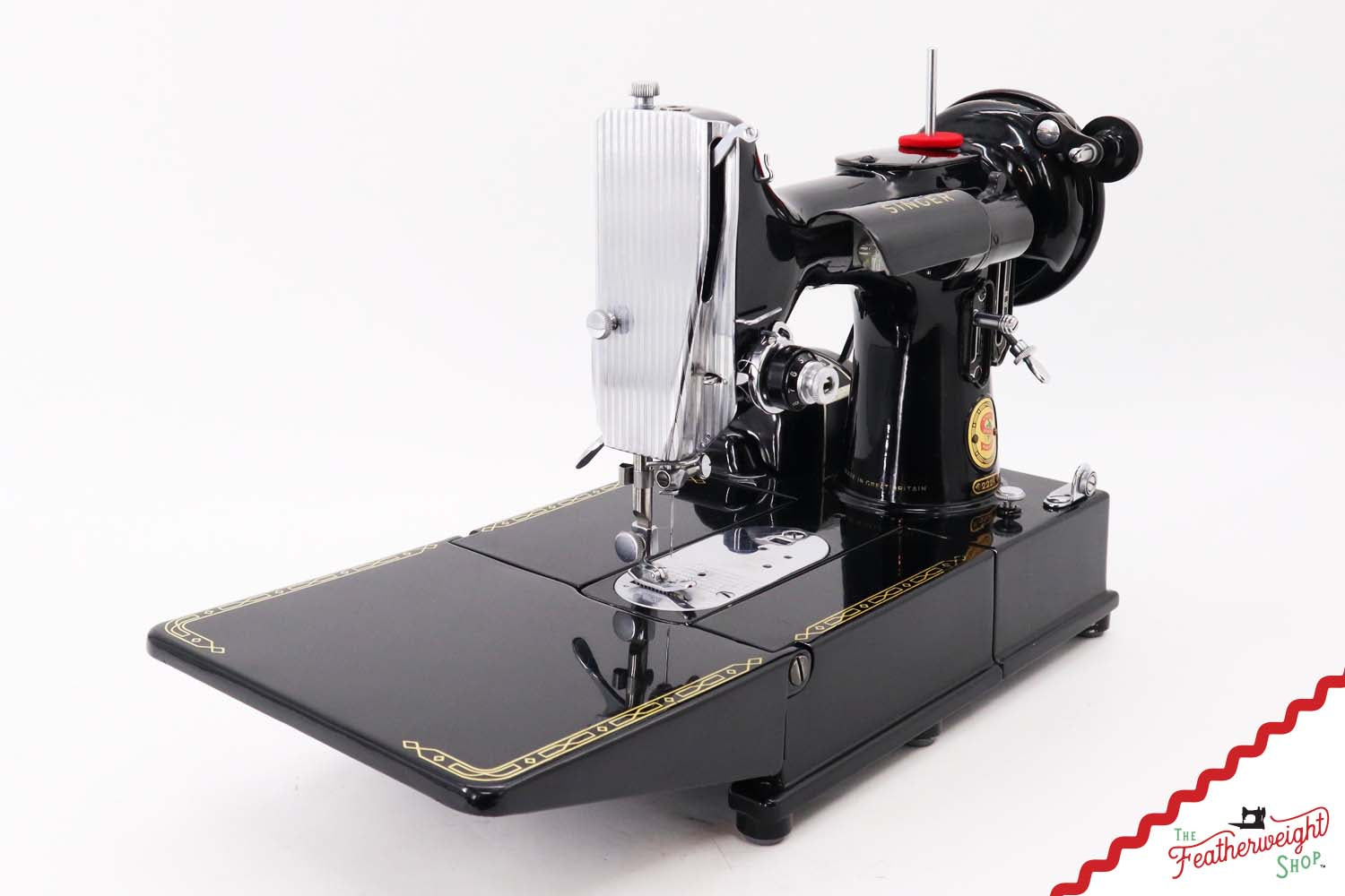 Singer Featherweight 222K Sewing Machine, Red 'S' - EP76078* - 1959