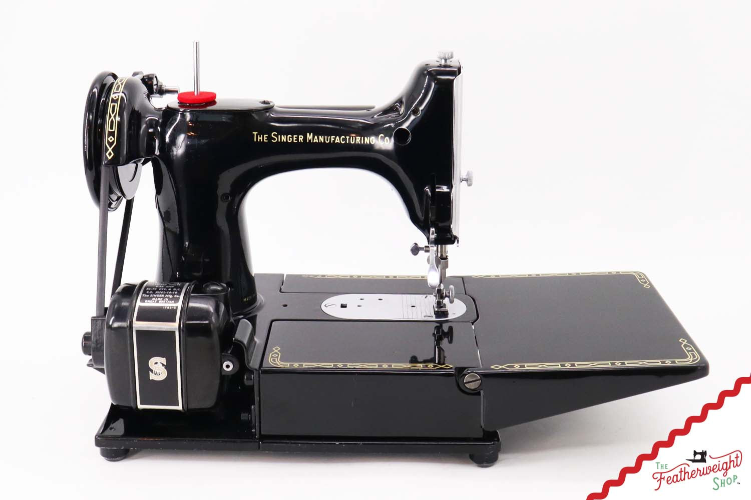 Singer Featherweight 222K Sewing Machine, Red 'S' - EP76078* - 1959