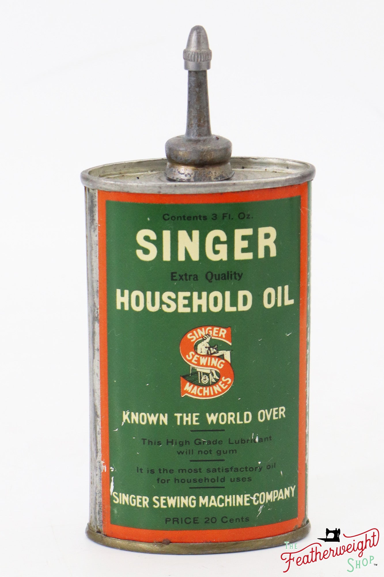 Oil Can, Household Oil - Singer (Vintage Original)