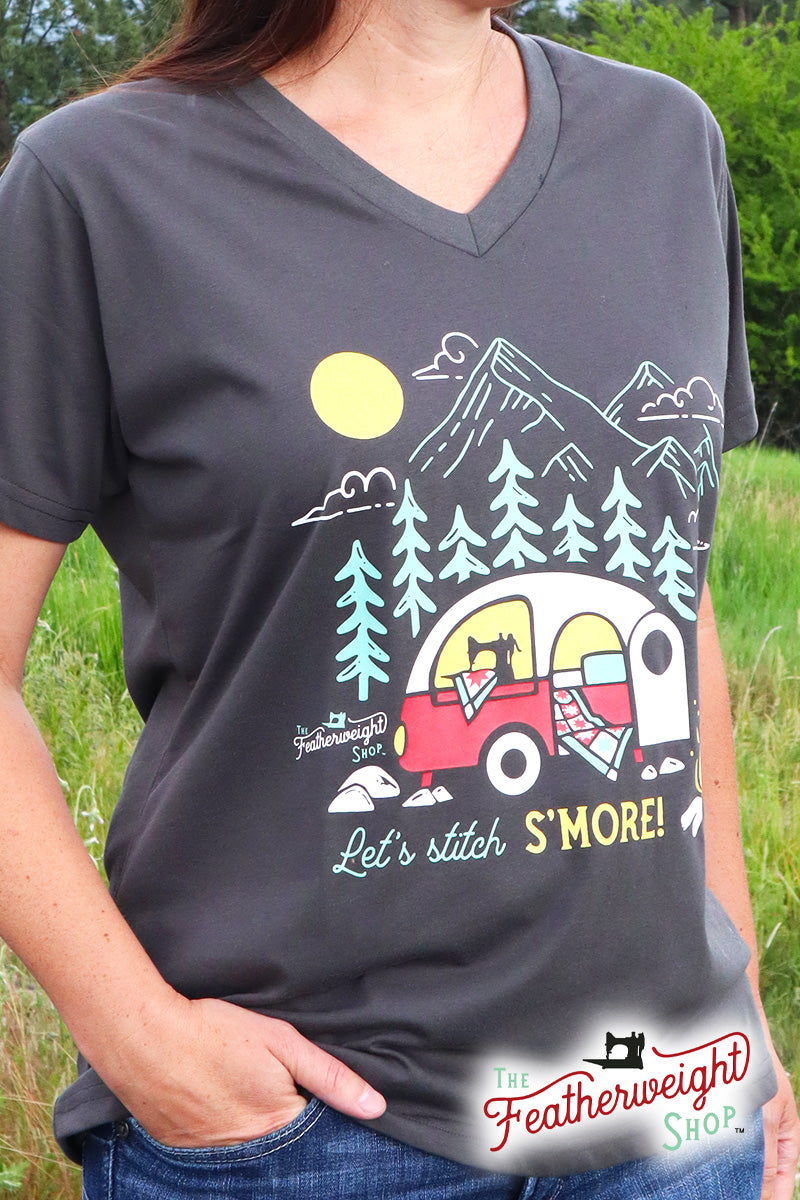 T-Shirt, Let's Stitch S'more, Short Sleeve - Singer Featherweight S