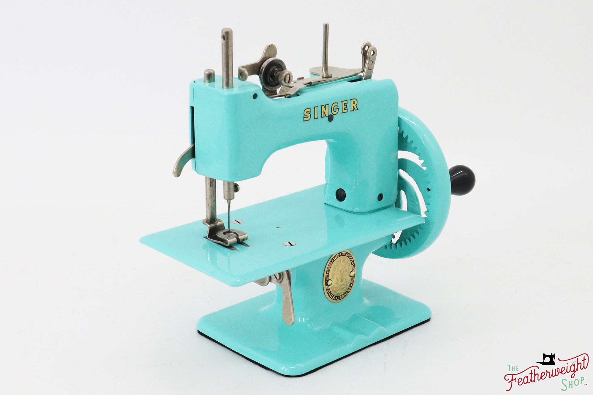 Singer Sewhandy Model 20 - Fully Restored in Tiffany Blue - March 2024, Faire