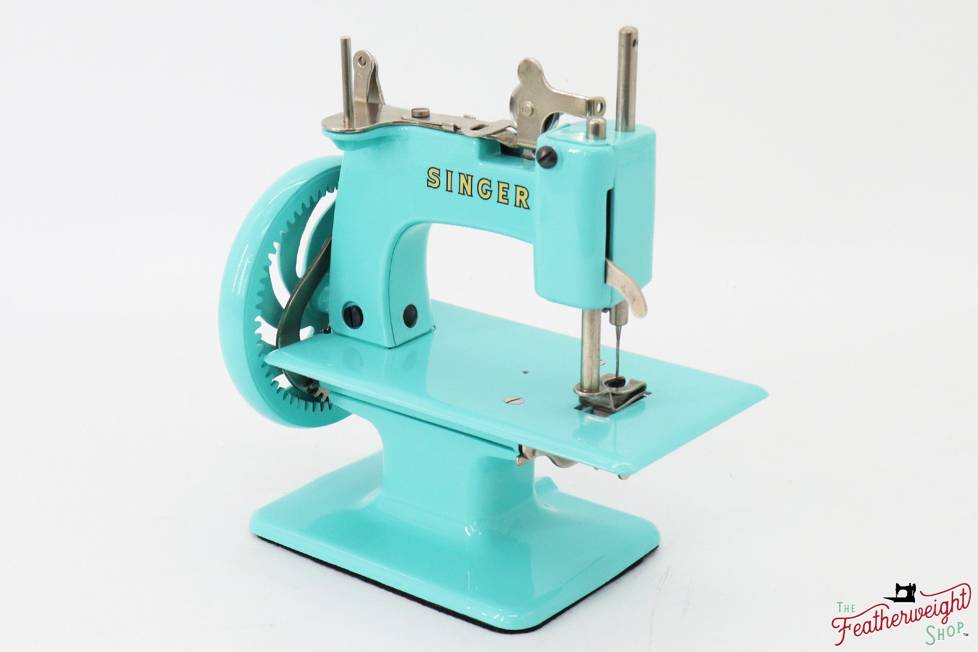 Singer Sewhandy Model 20 - Fully Restored in Tiffany Blue - March 2024, Faire