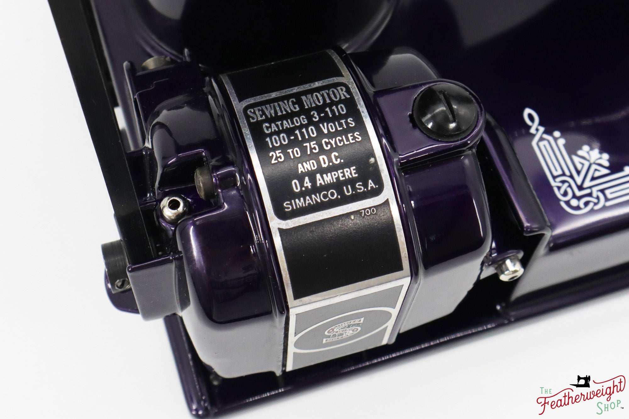 Singer Featherweight 221, AD946*** - Fully Restored in Black Iris