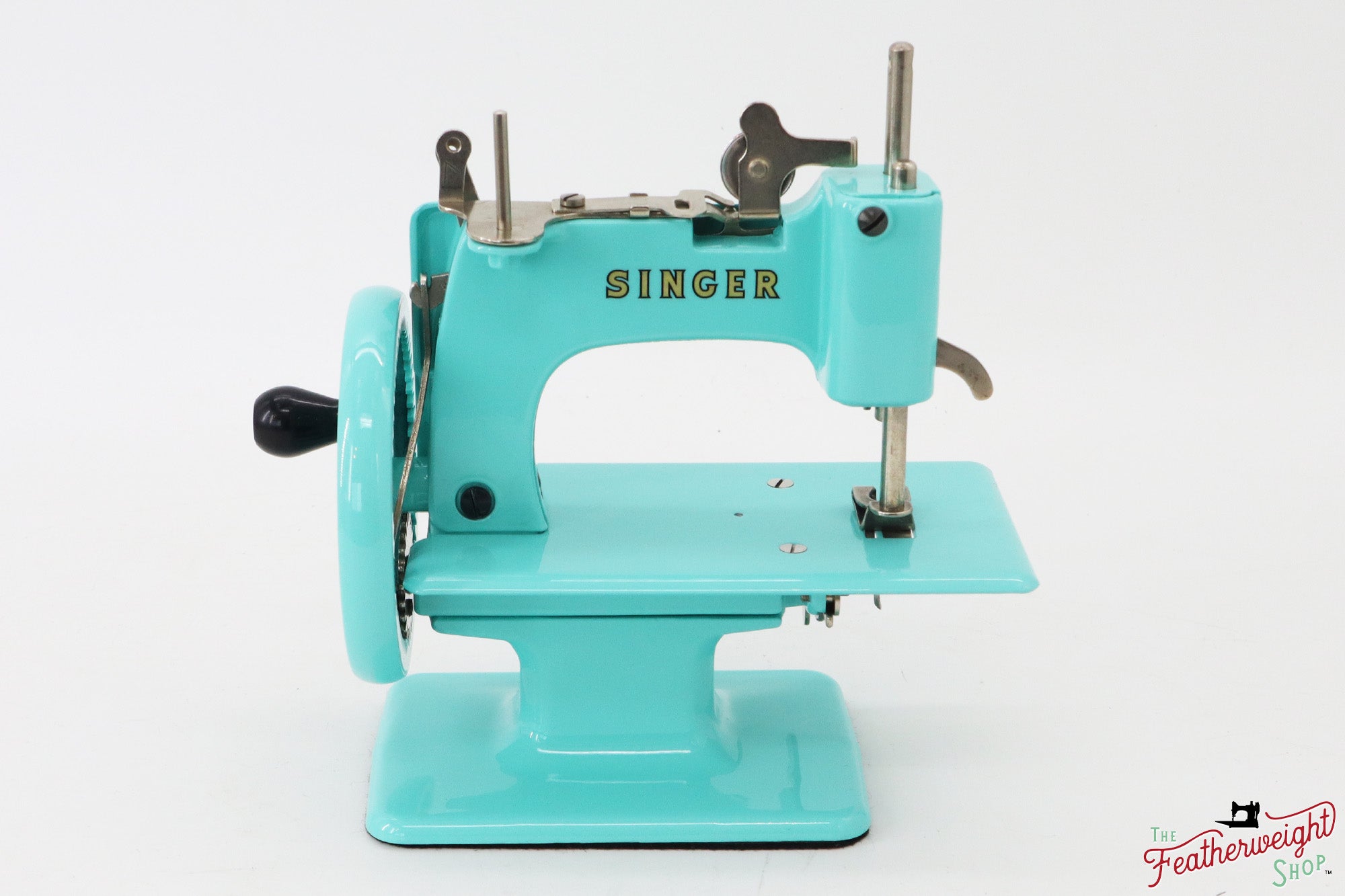 Singer Sewhandy Model 20 - Fully Restored in Tiffany Blue - March 2024, Faire