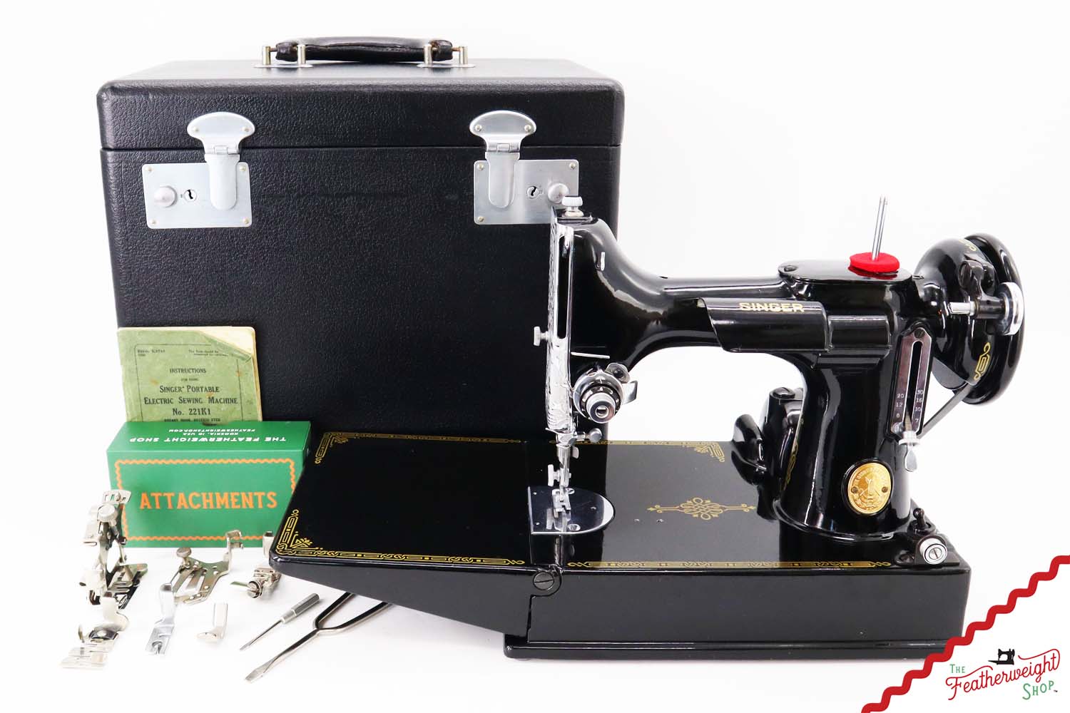 Singer Featherweight 221K Sewing Machine, EF5638** - 1949