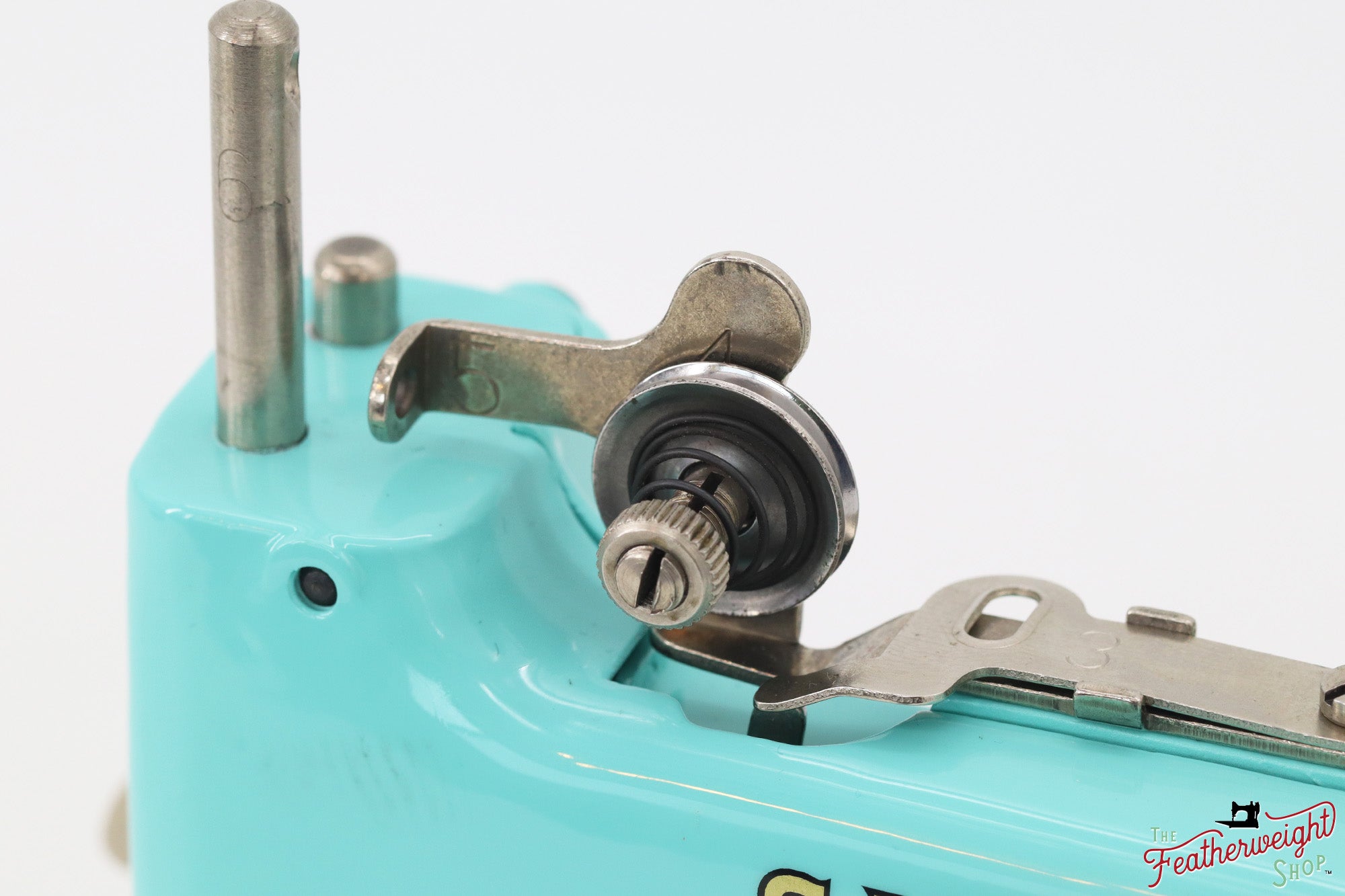 Singer Sewhandy Model 20 - Fully Restored in Tiffany Blue - March 2024, Faire