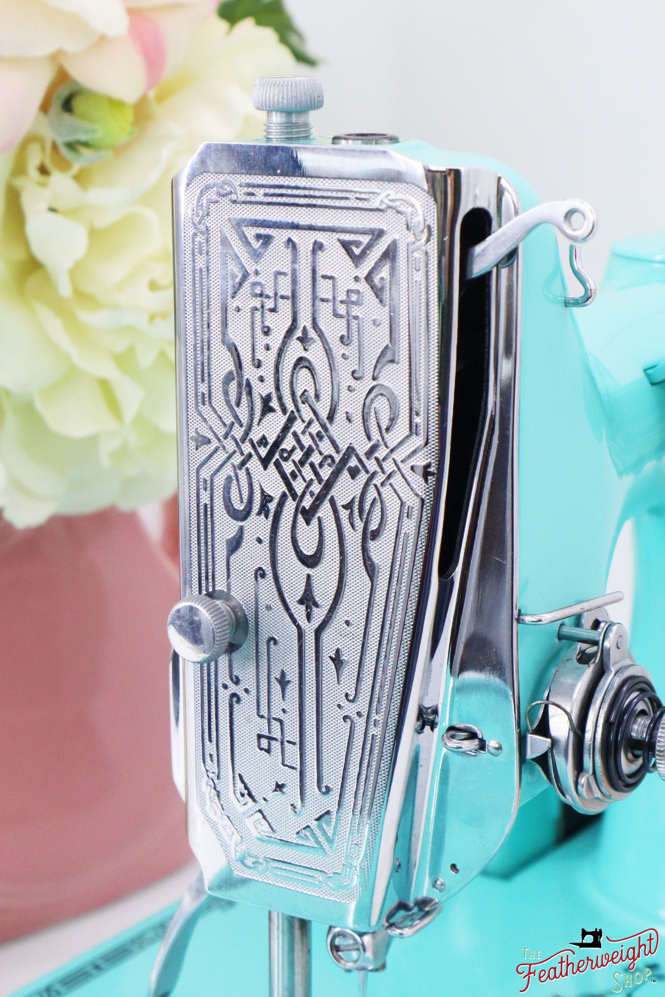 Singer Featherweight 221, AD791*** - Fully Restored in Tiffany Blue