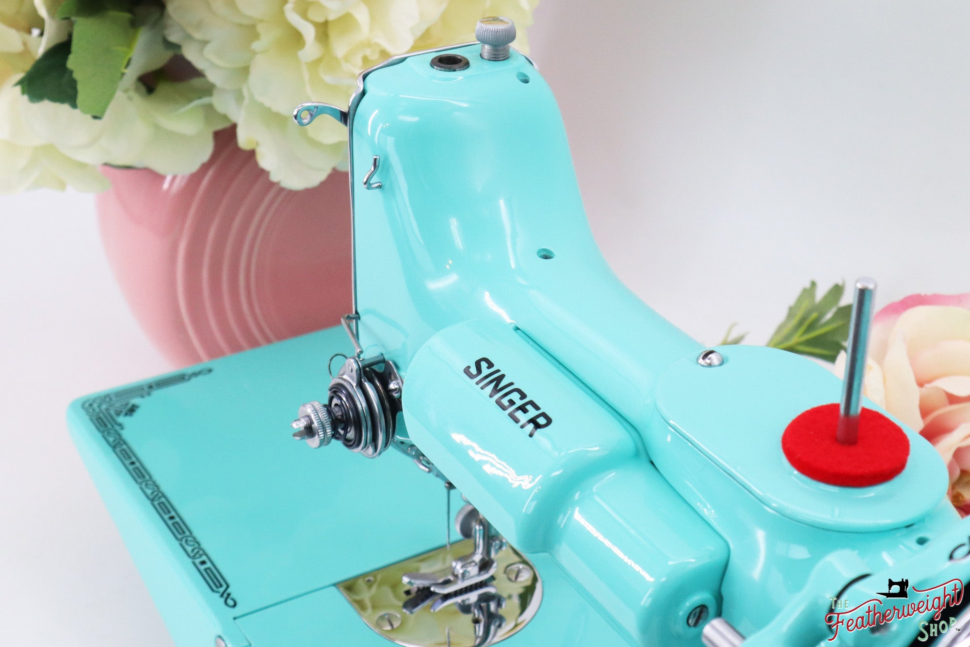 Singer Featherweight 221, AD791*** - Fully Restored in Tiffany Blue