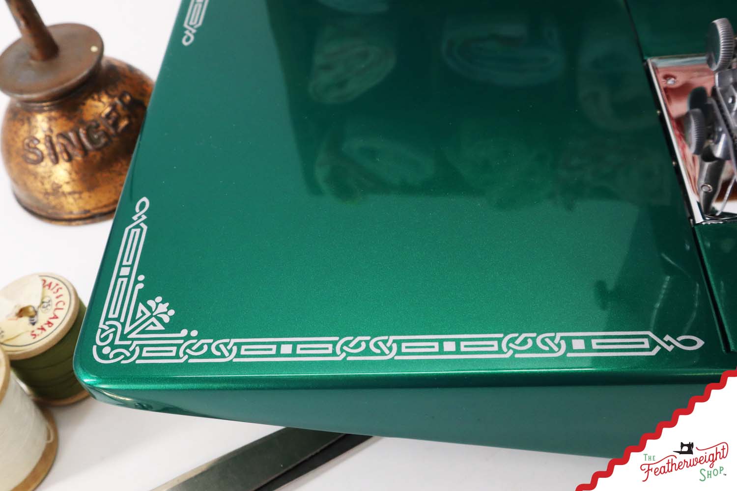 Singer Featherweight 221 AH053*** - Fully Restored in Emeral Green