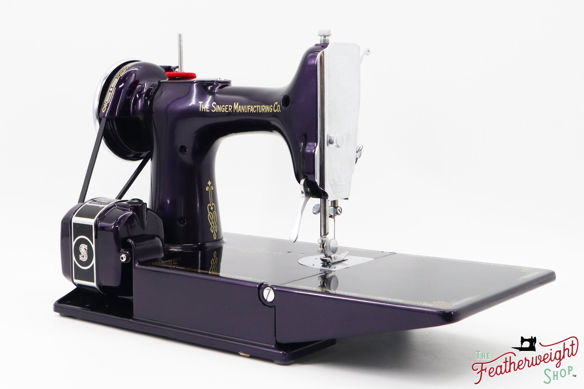 Singer Featherweight 221, AE408*** - Fully Restored in Black Iris