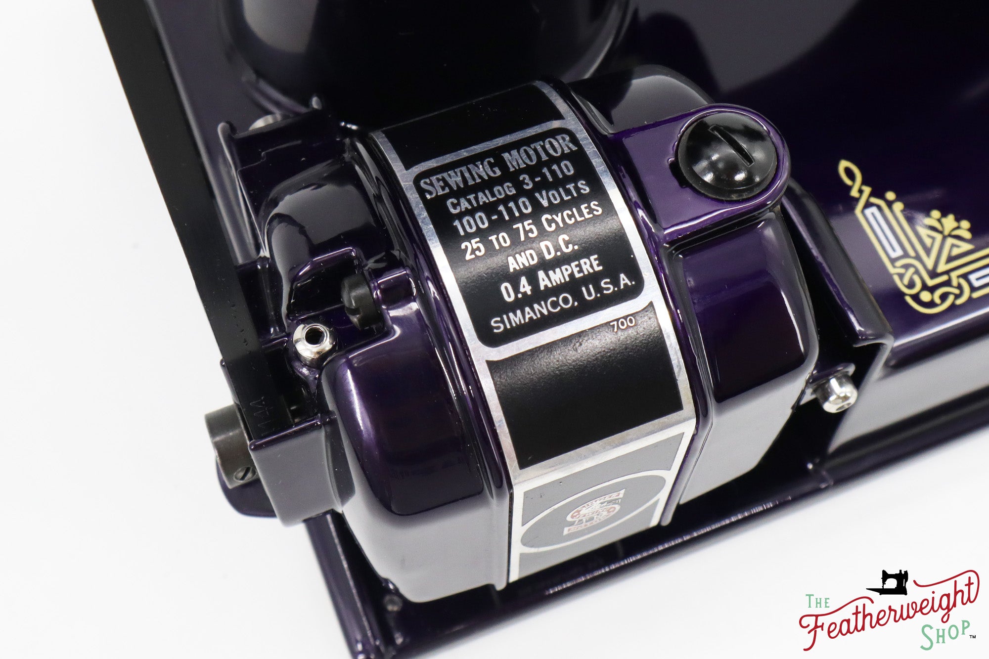 Singer Featherweight 221, AE408*** - Fully Restored in Black Iris