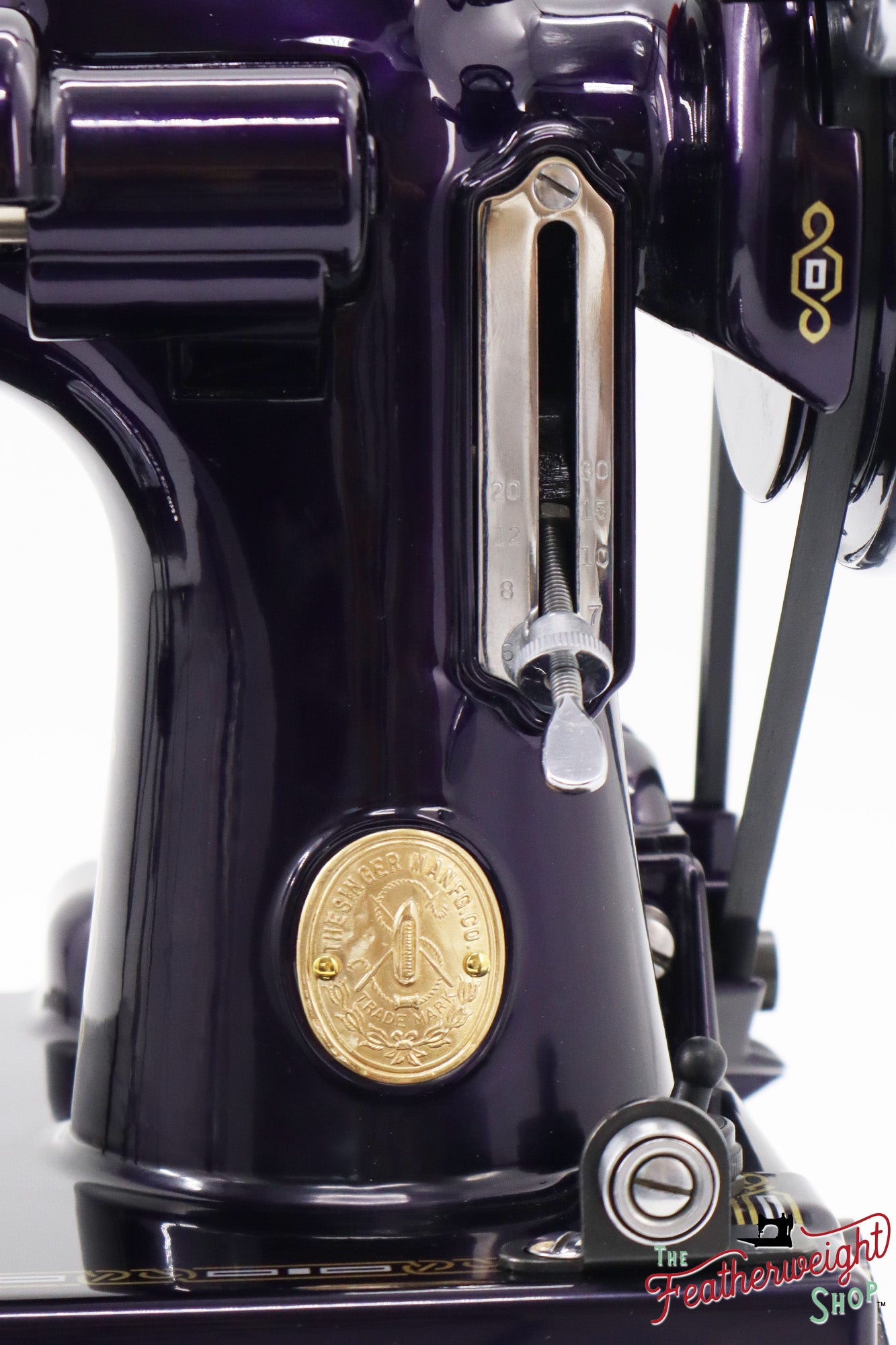 Singer Featherweight 221, AE408*** - Fully Restored in Black Iris