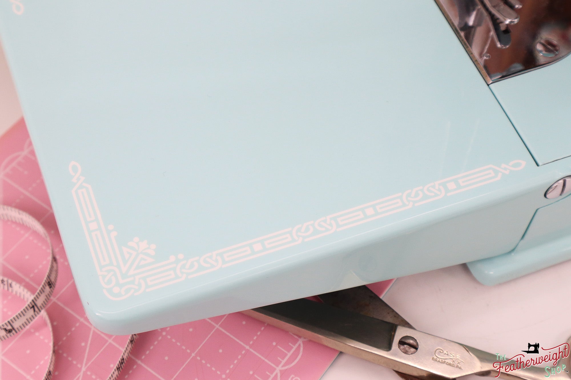 Singer Featherweight 221, AE213*** - Fully Restored in Snowflake Blue