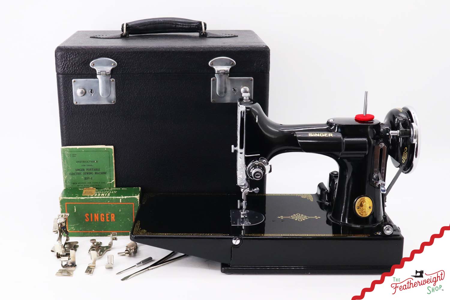 Singer Featherweight 221 Sewing Machine, AF244** - 1939