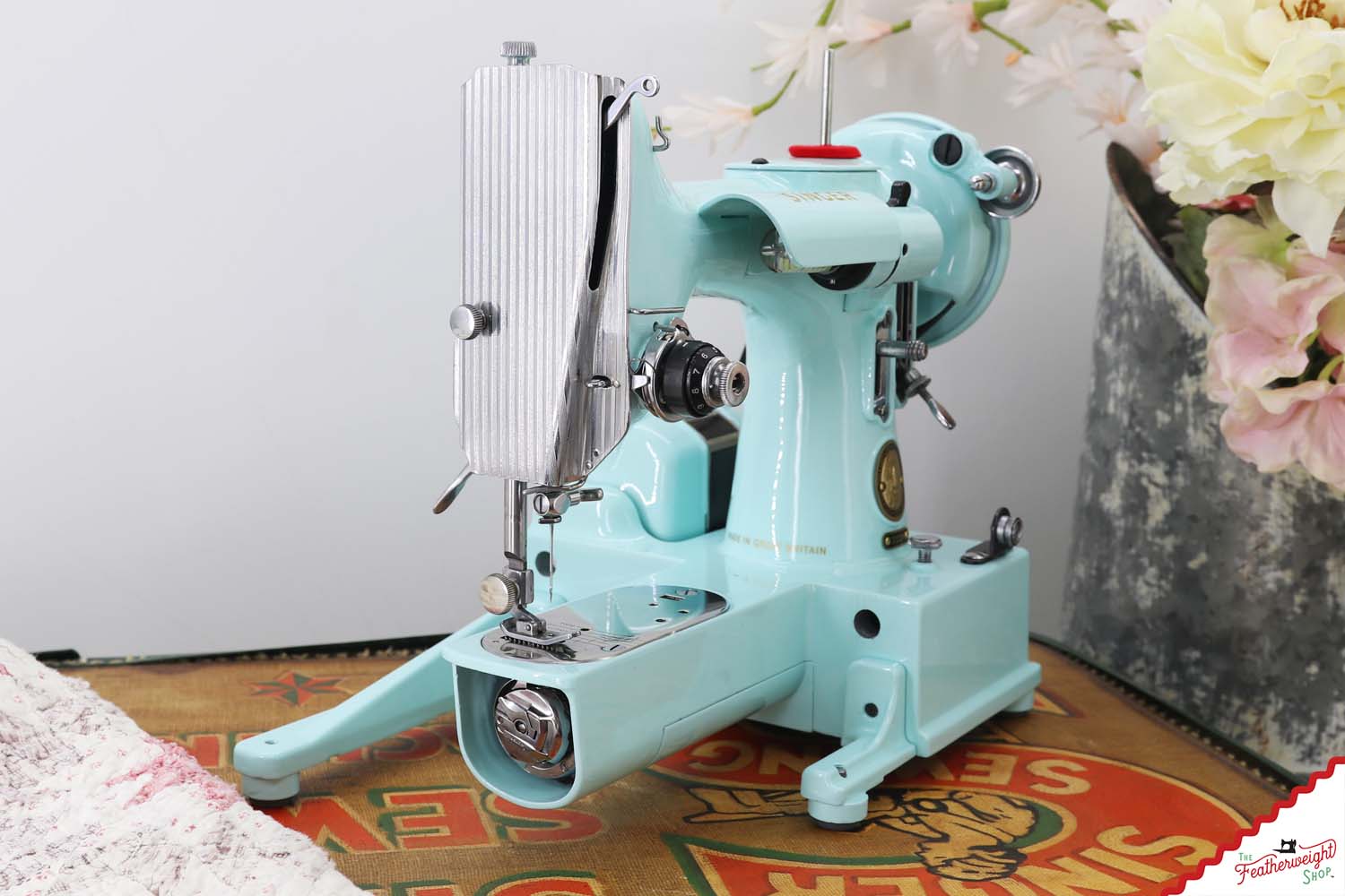 Singer Featherweight 222K - EJ6261** - Fully Restored in Snowflake Blue
