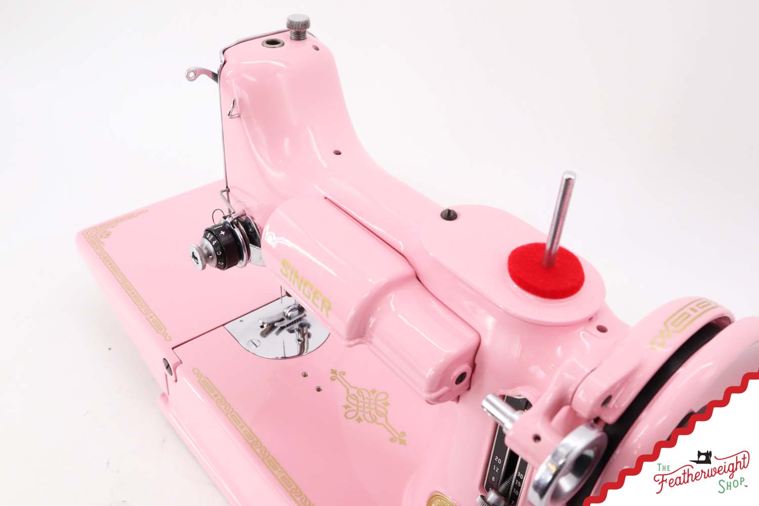 Singer Featherweight 221 AJ003*** - Fully Restored in Rosy Posy Pink